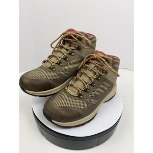 Propét Women's Orthopedic Mid Hiking Boots Ankle Support Brown Pink 8.5 M (B)